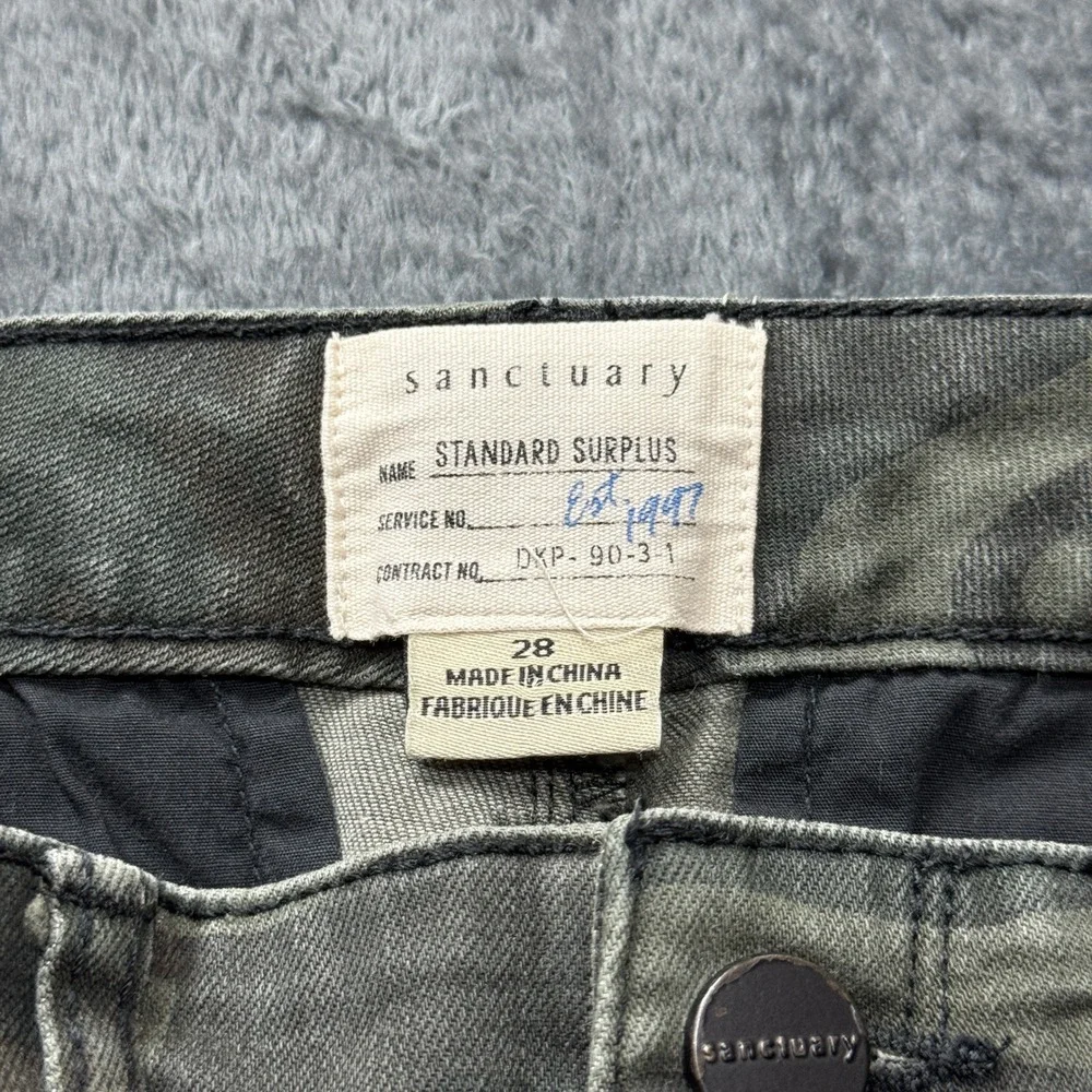 Sanctuary Standard Surplus Camo Ankle Zip Utility Pants - Picture 3 of 16